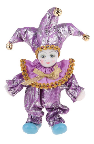 6 Polegada Porcelana Triangel Boneca Palhaço Casa Exibir