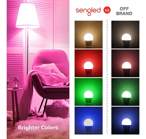Bombilla Rgb Inteligente Led Sengled Bluetooth Compatible Co