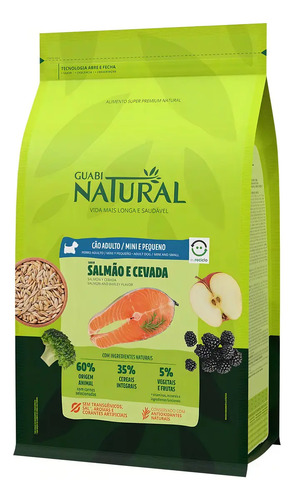 Ração Para Cães Guabi Natural Adulto Mini/peq Salmão 2,5kg