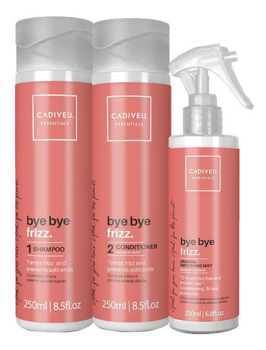 Kit Cadiveu Essentials Bye Bye Frizz - Sh E Cond E Leave-in
