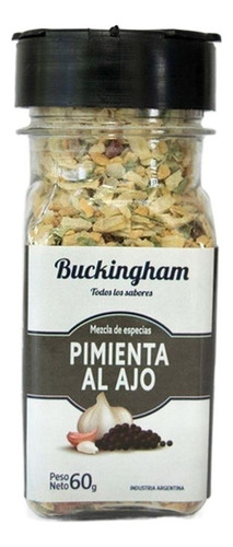 Pimienta Al Ajo Buckingham Mezcla Especias Condimento 60g