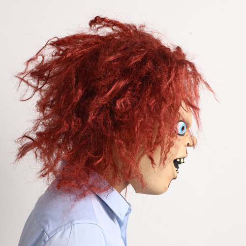 1 Máscara Unisex, Pelo Largo, Máscara De Látex Chucky,
