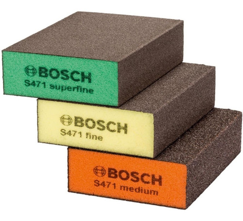 Set De Esponjas Abrasivas Para Lijado Bosch 3 Piezas Lijas