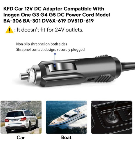 Adaptador Kfd Dc Compatible Para El Modelo Inogen One G3 G4