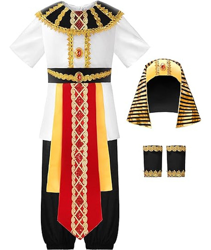 Disfraz Egipcio Para Niños Disfraz Faraon Halloween Para Niñ
