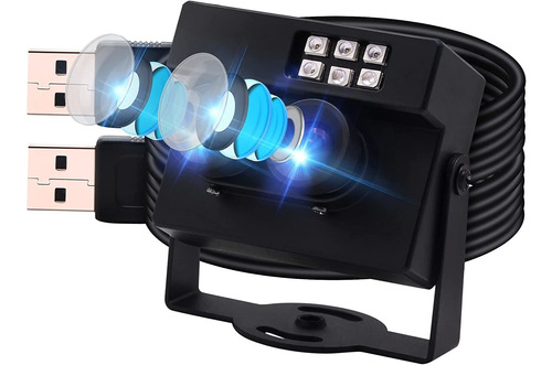 Wdr Camara Usb De Doble Lente Con Led Ir Con El Caso  M...