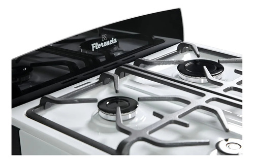 Cocina Florencia 5546 Blanca Luz Encendido Fundicion 56 Cms Blanco