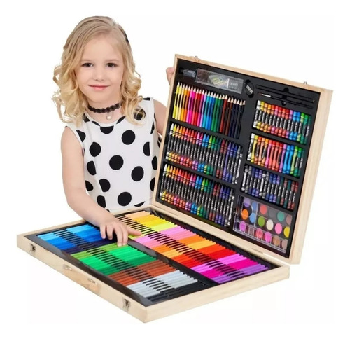 Set De Dibujo Estuche Para Pintar Lapices Colores Arte 251pc