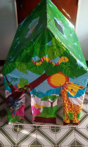 Casa De Juguete Armable Plástica Alusivo A La Selva