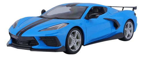 2020 Chevrolet Corvette Stingray Coupe Escala 1:18 Maisto Color Azul