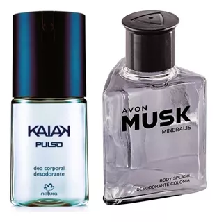 Kit 2 Perfumes Natura Kaiak 100ml + Avon Musk 90ml