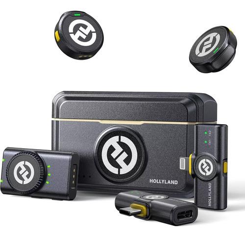 Microfone Hollyland Lark M2 Duo Combo Duplo Para 2 Pessoas Combo