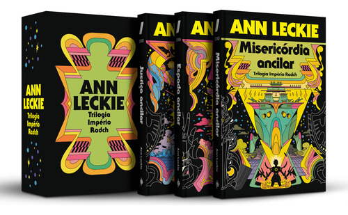 Box Trilogia Império Radch: Justiça Ancilar, Espada Ancilar E Misericórdia Ancilar, De Ann Leckie. Editora Aleph, Capa Dura, Edição 1 Em Português, 2023