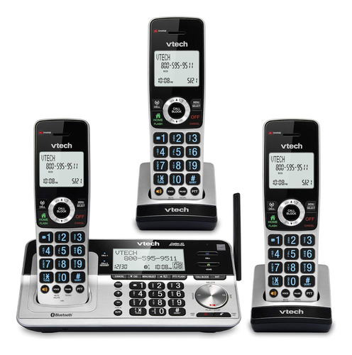 Sistema De Teléfonos Inalámbricos Vtech Vs113-3, 3 Teléfonos