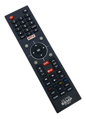 10 Controle Remoto Compativel Tv Semp Toshiba Le-7742