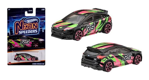 Ford Focus Rs Neon Speeders Hot Wheels 1:64 Miniatura