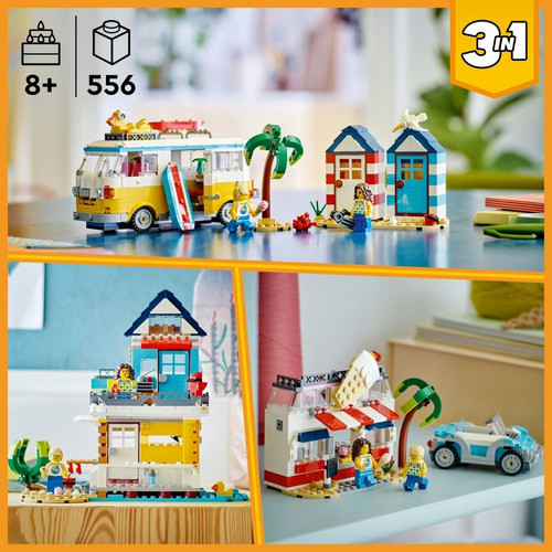 Kit Lego Creator 3 En 1 Furgoneta De Playa 31138 Cantidad De