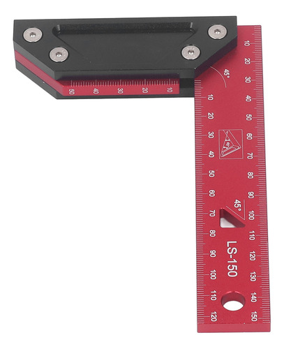Regla Angular Doble De 45 Grados Para Carpintería De 150 Mm,