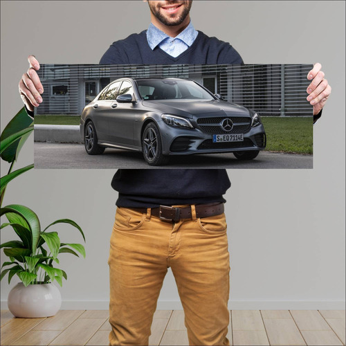 Cuadro 30x80cm Auto 2018 Mercedes Benz C Class P 47