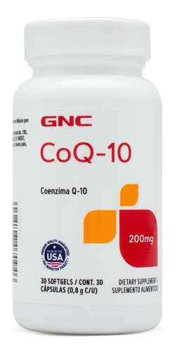 Gnc Coq-10 200 Mg 30 Caps