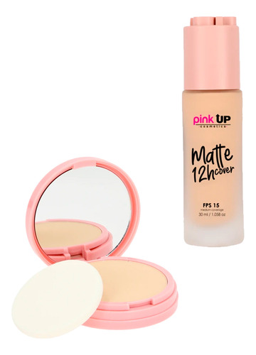 Pink Up - Maquillaje Matte Cover 12 Horas + Mineral Cover