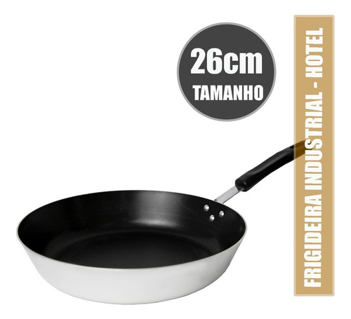 Sartén industrial antiadherente Hotel Line de 26 cm con 1,5 litros de color pulido