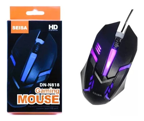 Mouse Gamer Seisa  Dn-n818 Negro