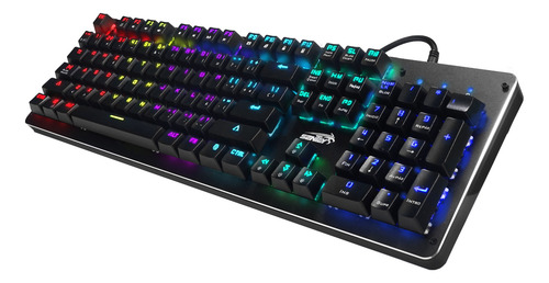 Imagen 2 de 2 de Teclado gamer Sentey GS-530 QWERTY Outemu Red español color negro con luz RGB
