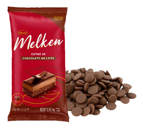 Chocolate Nobre Em Gotas Ao Leite 2kg Melken Harald