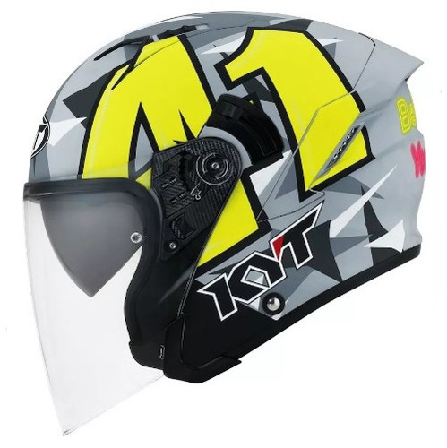 Capacete Aberto Kyt Ys74 Nf J Espargaro 2019 Matt Cinza 58