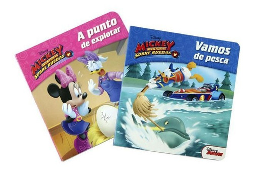 Colección Mickey Sobre Ruedas ( 4 Libros ) + Estuche