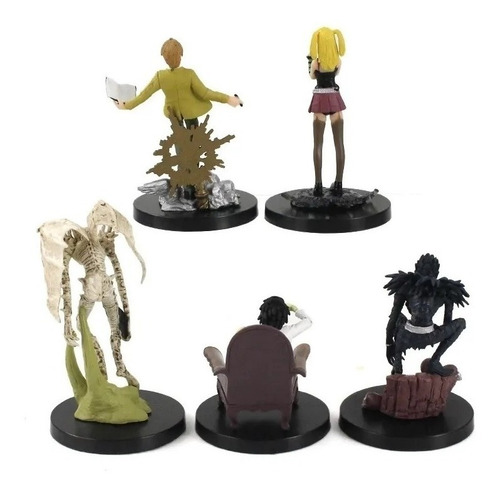 Death Note Set 5 Pcs 10 Cm De Pvc Light Yagami, Ryuk, Rem