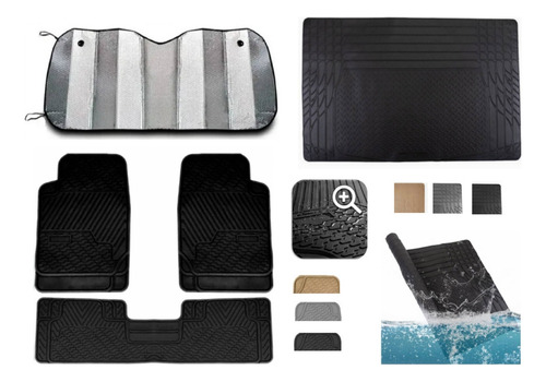 Tapetes Big + Cajuela + Parasol Infiniti I30 2000 A 2002 Negro
