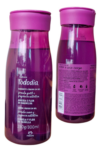 Jabón Líquido Gel Ciruela Flor Vainilla 300ml Natura Tododia