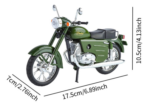 Xfw3 Modelo De Motocicleta De Aleación A Escala 1:10, Verde