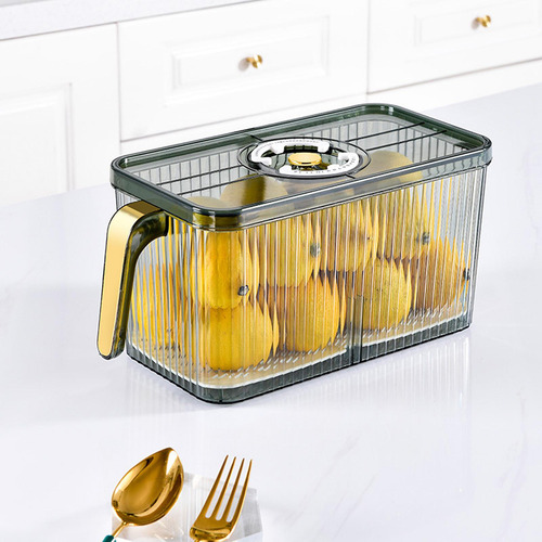 Contenedor Organizador Con Tapa Freshness, Grande, Verde