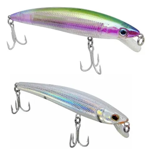 comprar 02un. Isca Artificial Pesca Meia Agua Minnow 135 Original 