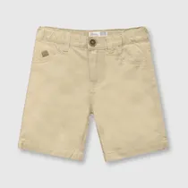 Comprar Bermuda De Bebé Niño Gabardina Café Colloky