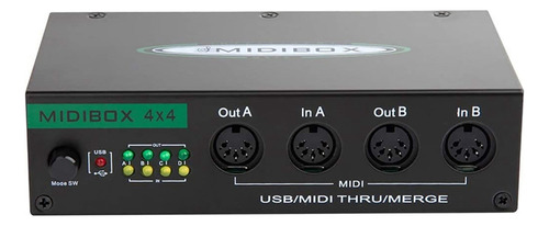 Instrumentos Musicales Midi Box Usb Midi Merge Thru Box 64 M