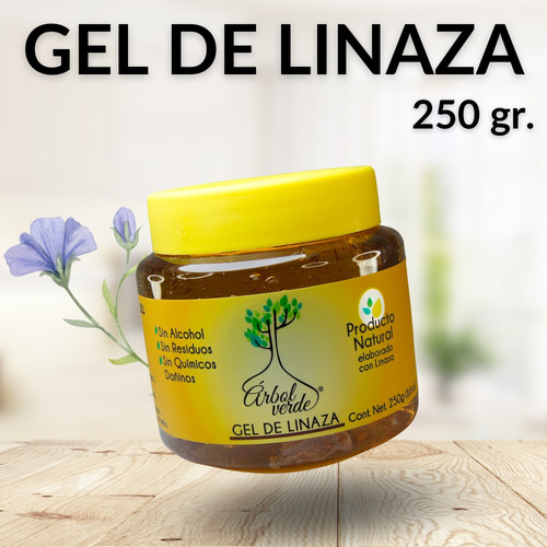 Gel Para Peinar Árbol Verde Linaza 250g