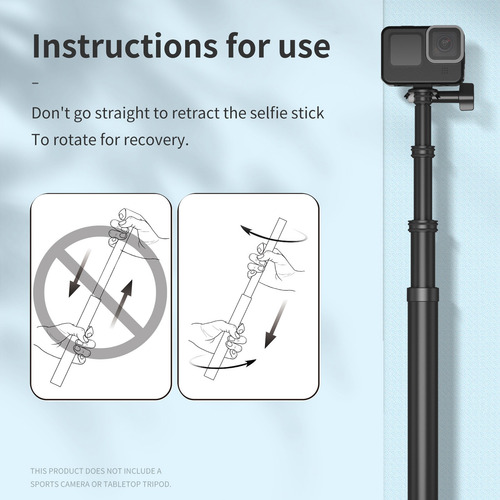 Telesin Is-mnp-300 - Palo De Selfie Para Gopro Hero