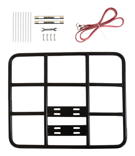 Estante De Carga Para Bicicleta De Metal, Cesta Con Correa