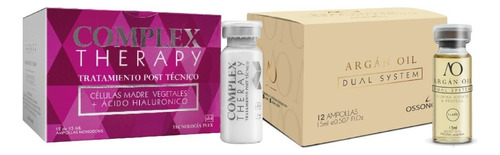 Ampollas Argan Y Complex Kit X2 Ossono Hidratante Caja 12u
