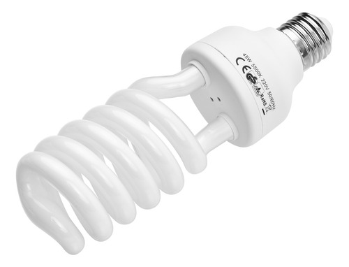 Lâmpada Led Spiral 45w Andoer Fluorescente Light 5500k