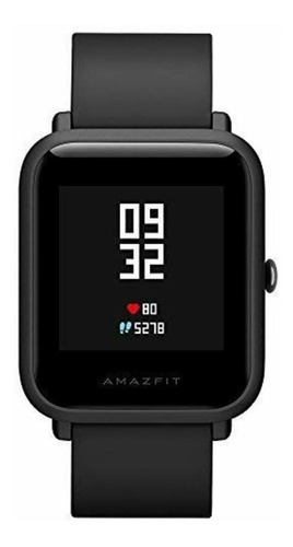 Smartwatch Amazfit Basic Bip 1.28" caixa de  policarbonato  onyx black, pulseira  onyx black A1608