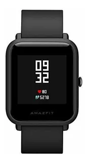 Smartwatch Amazfit Basic Bip 1.28" caixa de policarbonato onyx black, pulseira onyx black A1608