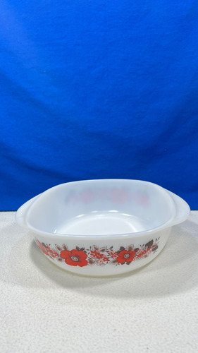 Fuente Bandeja Para Horno Simil Pyrex Vintage Jena Glass Blanco (Usado)