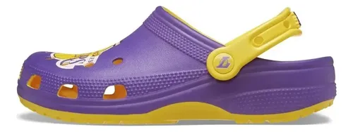 Crocs Nba La Lakers - 100% Original | Roxo/amarelo - Novo