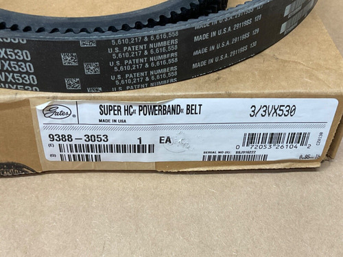 Gates 3/3vx530 Super Hc Powerband Cogged V-belt Usa Made Ccf
