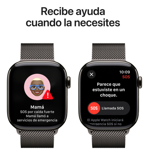 Apple Watch S10 Gps + Cellular 46mm De Titanio Pizarra Pizarra Estilo Milanés Pizarra Pizarra